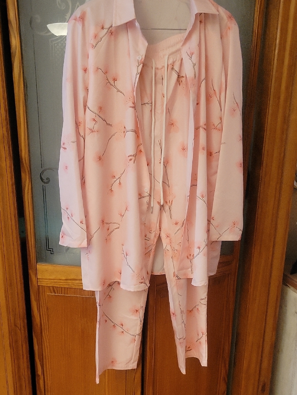 Brand New Pink Floral Two-Piece Set